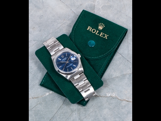 Rolex Date 34 Blu Oyster Blue Jeans 15200
